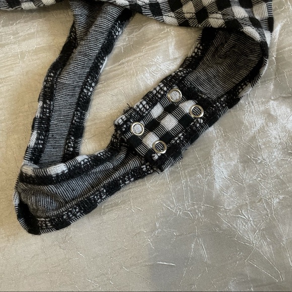 Dynamite black and white gingham snap closure bodysuit - Picture 8 of 9